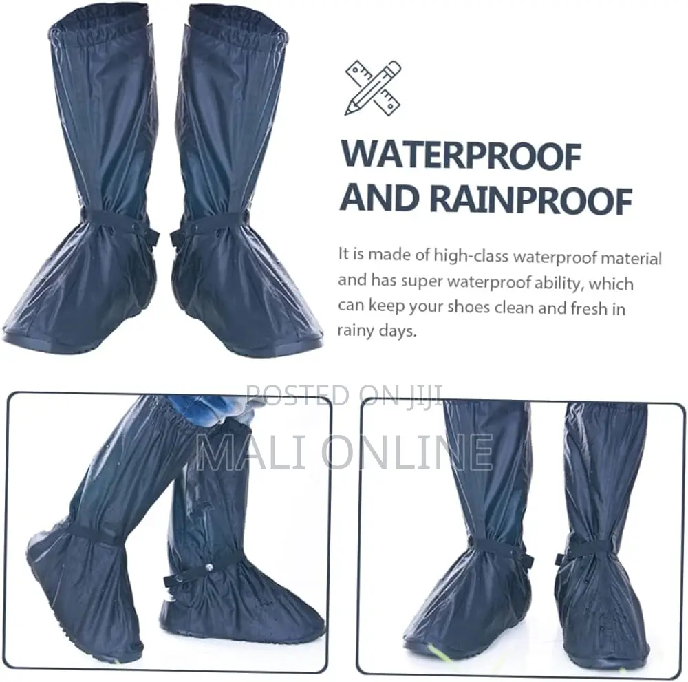 Waterproof Rain Boot Shoe Covers Unisex Reusable Pvc Non-slip Overshoe