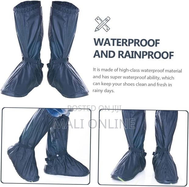 Waterproof Rain Boot Shoe Covers Unisex Reusable Pvc Non-slip Overshoe - thumbnail 6