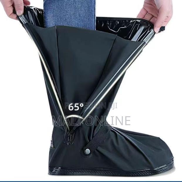 Waterproof Rain Boot Shoe Covers Unisex Reusable Pvc Non-slip Overshoe - thumbnail 7