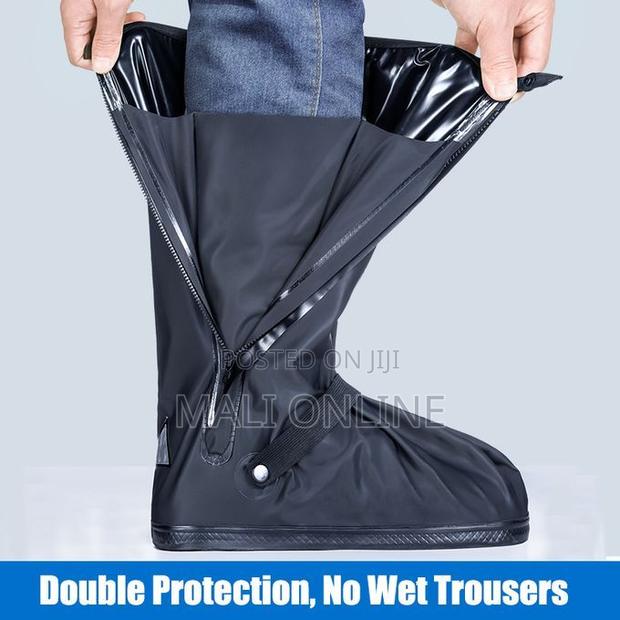 Waterproof Rain Boot Shoe Covers Unisex Reusable Pvc Non-slip Overshoe - thumbnail 8