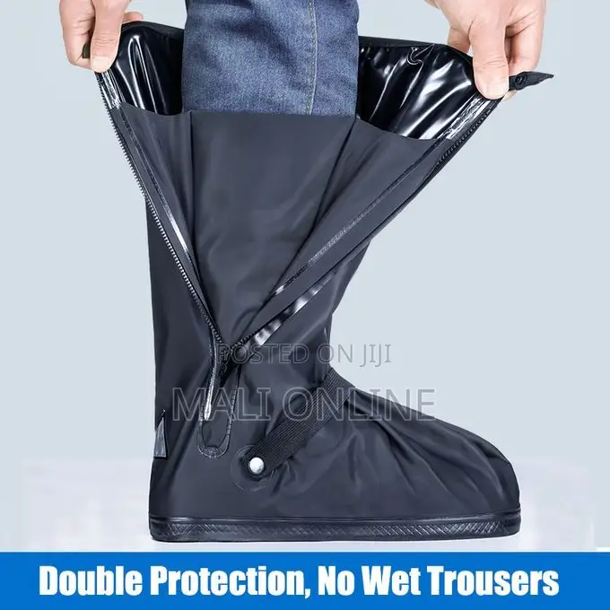 Waterproof Rain Boot Shoe Covers Unisex Reusable Pvc Non-slip Overshoe
