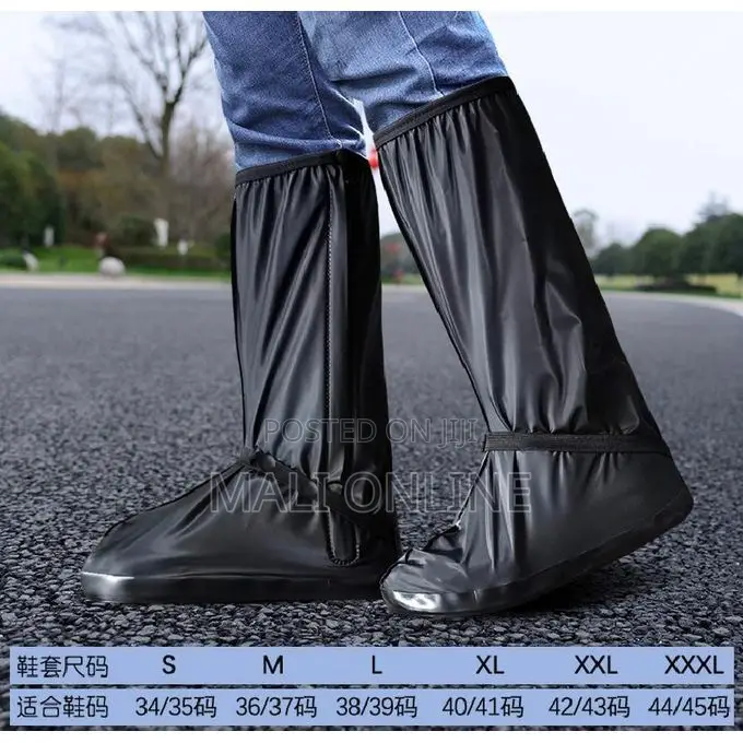 Waterproof Rain Boot Shoe Covers Unisex Reusable Pvc Non-slip Overshoe