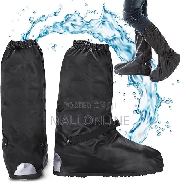Waterproof Rain Boot Shoe Covers Unisex Reusable Pvc Non-slip Overshoe - thumbnail 11