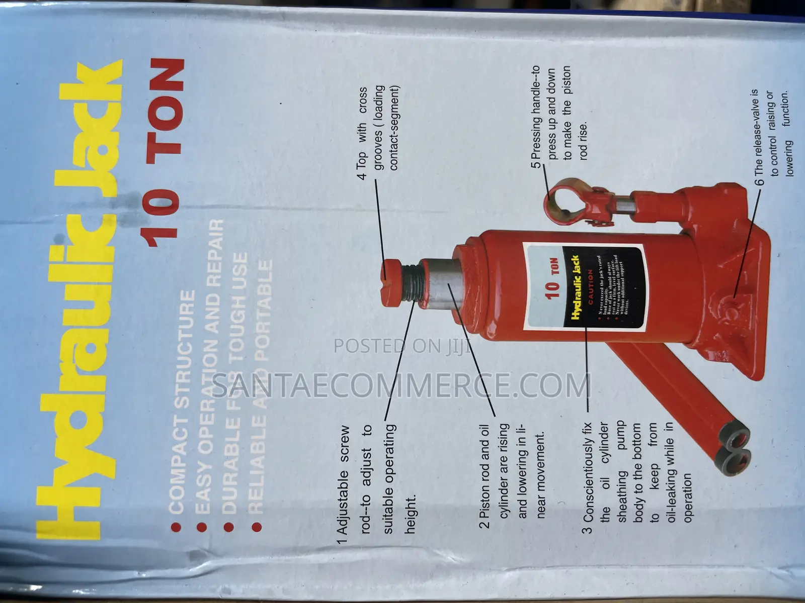 10 Tonnes Hydraulic Car Lift Bottle Jack