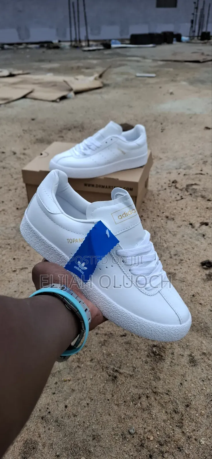 Adidas Topanga White Leather Shoes