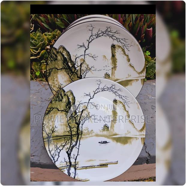 Set of 6 Plates -Decorated