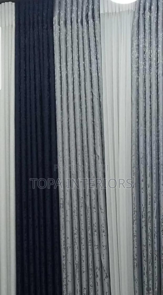 Black and Grey Curtains for House Window Decoration