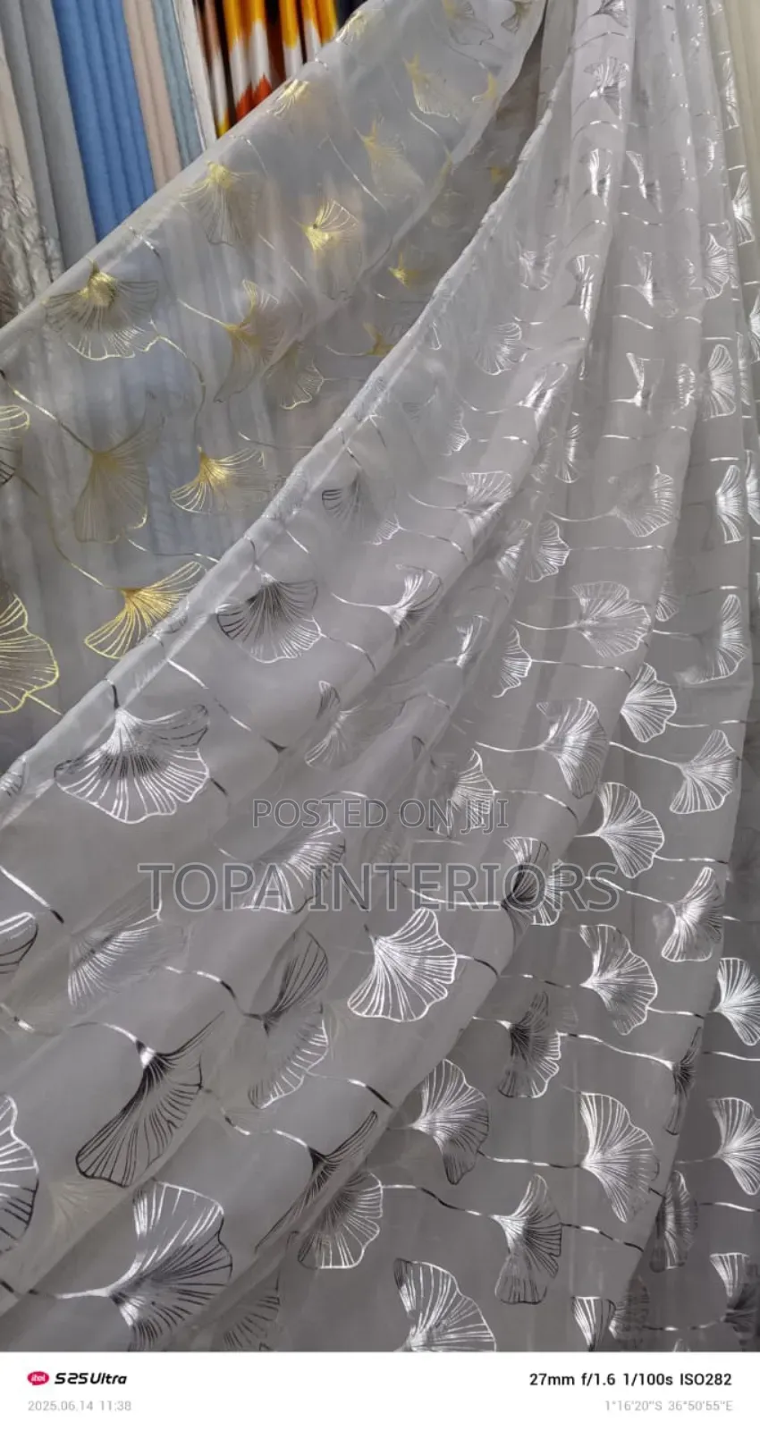 White With Silver Window Sheers for House Windows