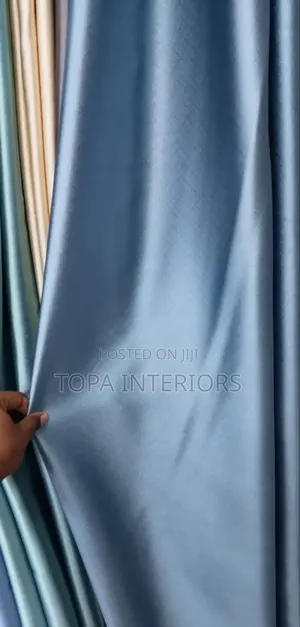Light Blue Blackout Window Curtains for House Privacy