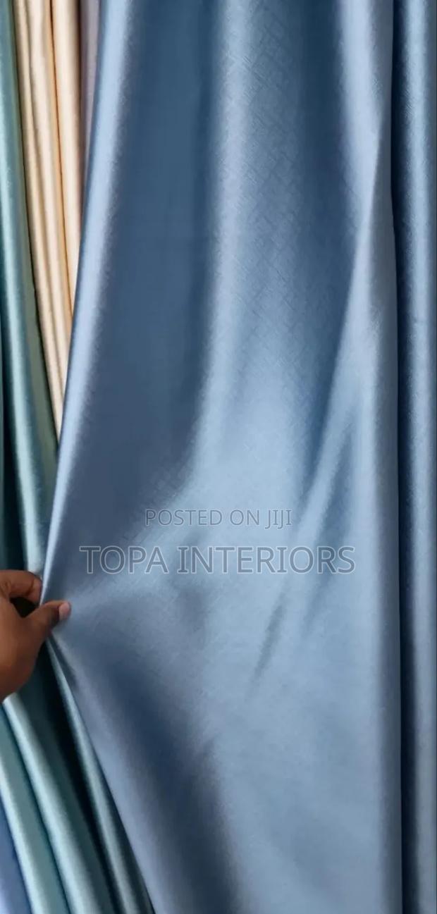 Light Blue Blackout Window Curtains for House Privacy