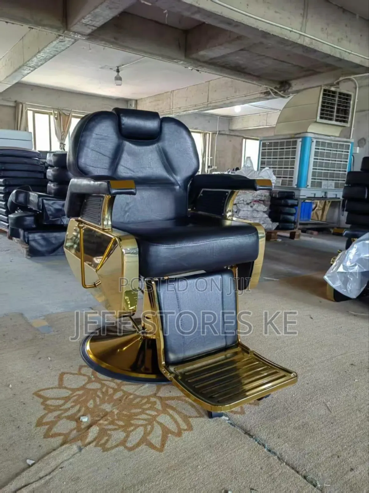 Customised Golden Jumbo Barber Chair