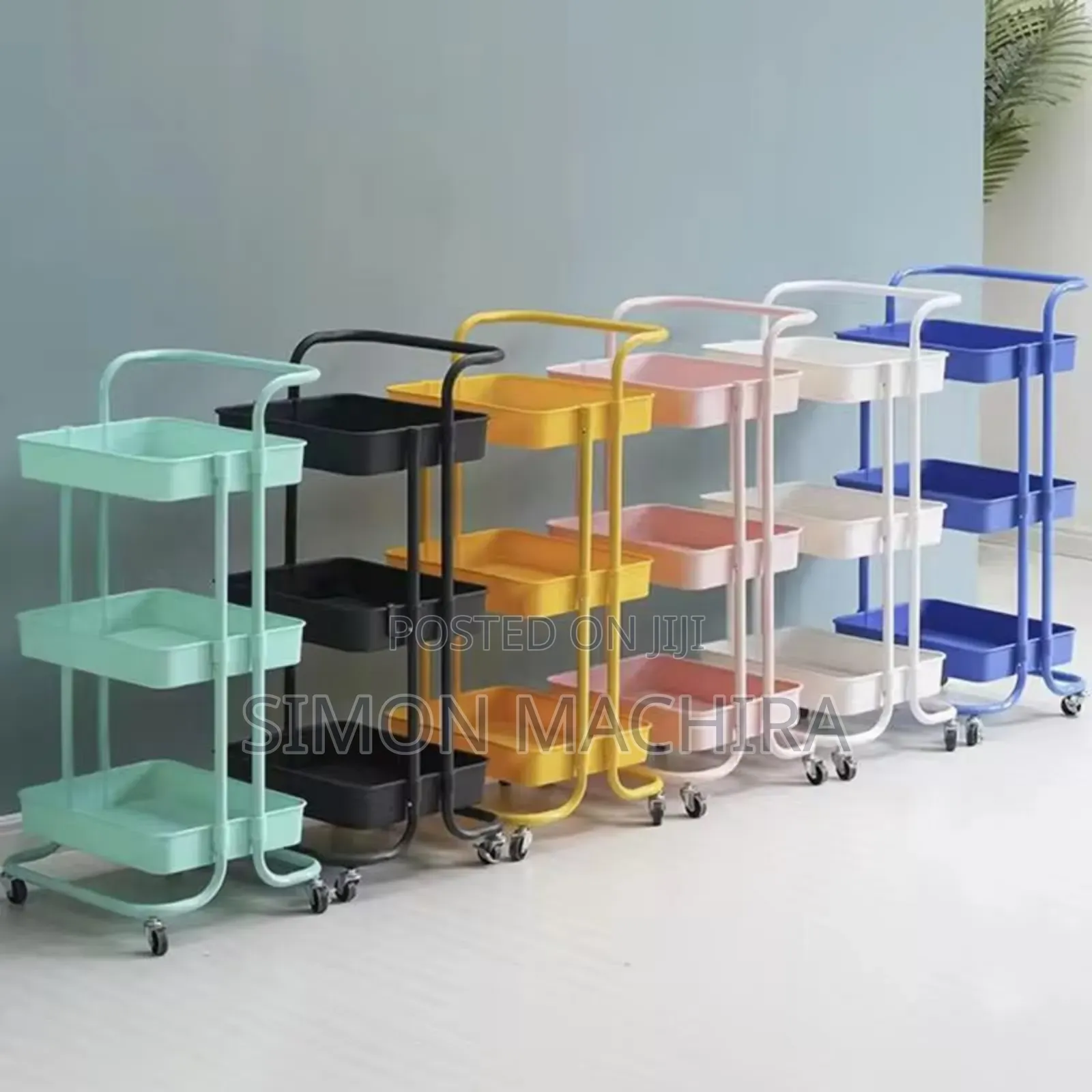 Multi-Functional Movable Trolley Kitchen Rack