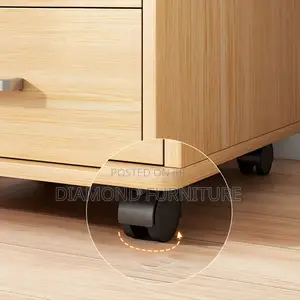 Storage Cabinets; Modern Pedestal With Wheels