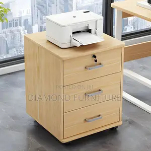 Storage Cabinets; Modern Pedestal With Wheels