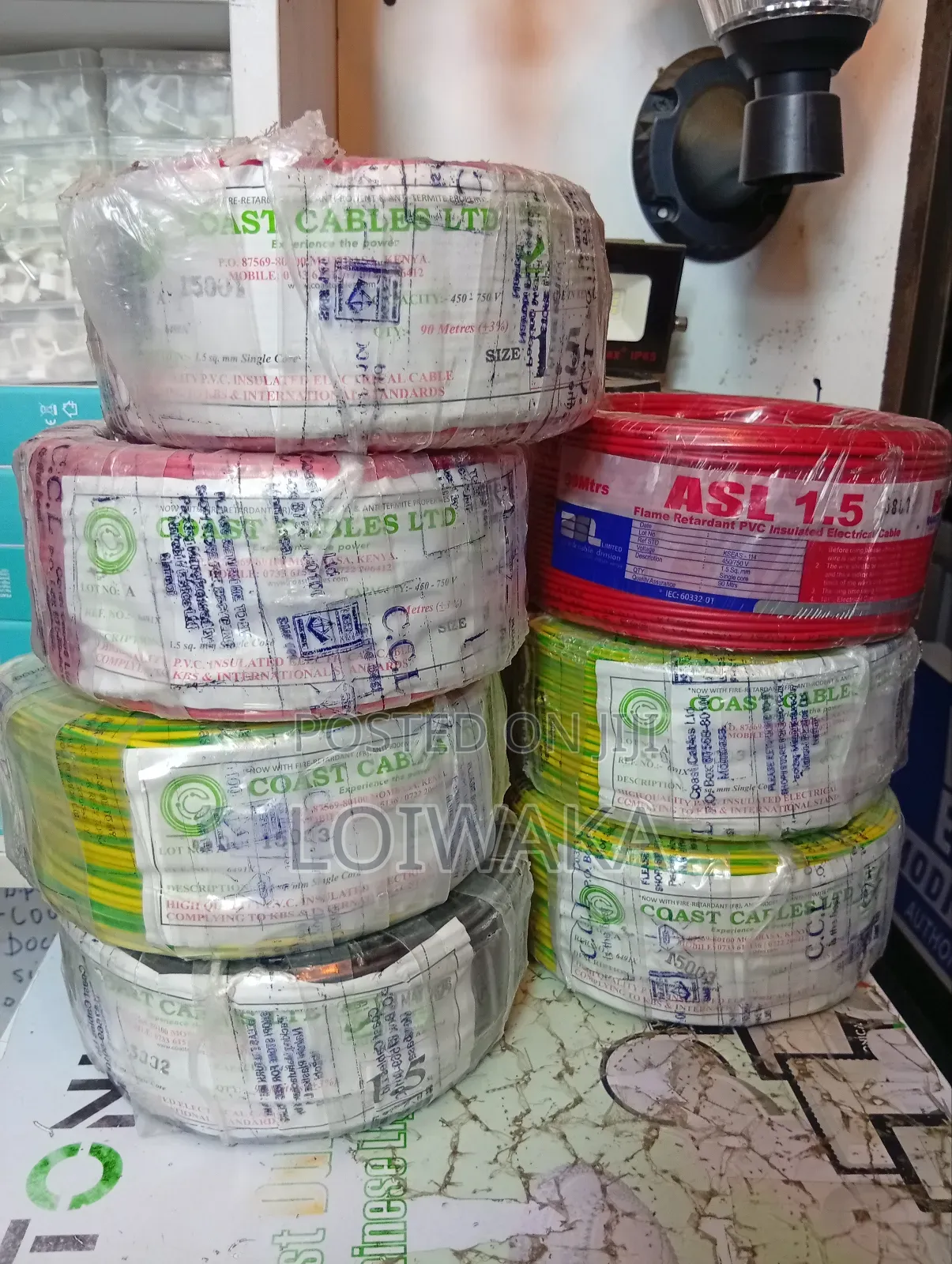 2.5mm Single Core Cables (Asl Coast Cables)