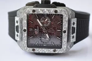Hublot Bigbang Unico Square Black Rubber Straps