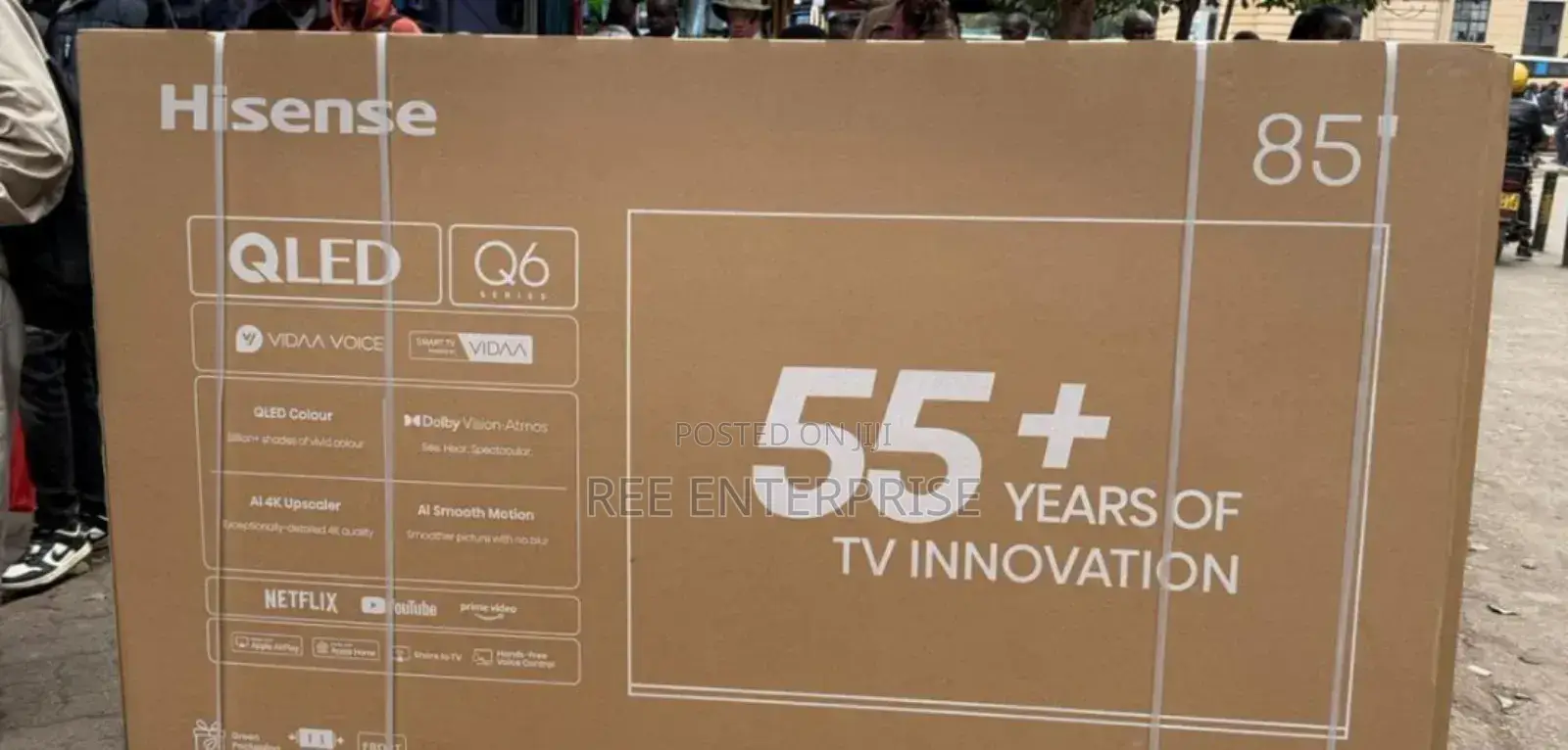 New in Hisense 85" Smart Qled Q6 Series