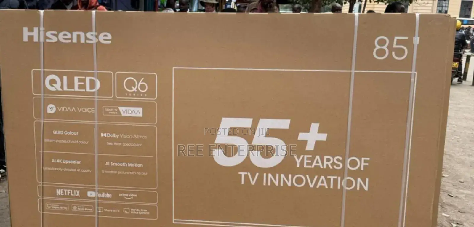 New in Hisense 85" Smart Qled Q6 Series