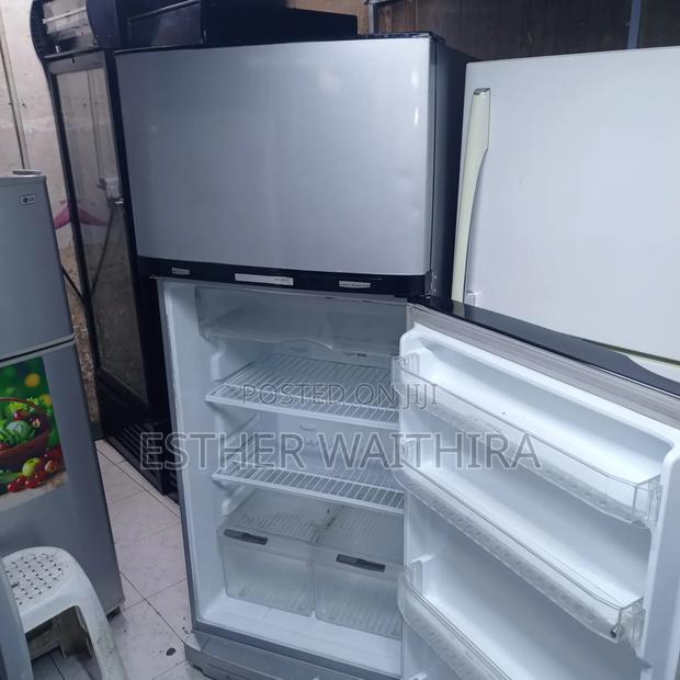 Big Commercial Silver Double Door Fridge - thumbnail 3