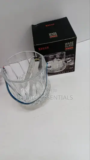 Elegant Glass Ice Bucket With Tongs - Perfect for Parties