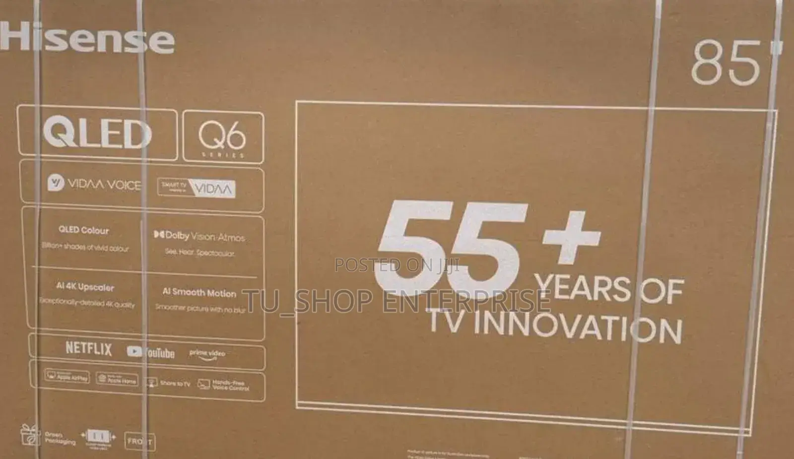 *Hisense 85" Smart Qled Q6 Series