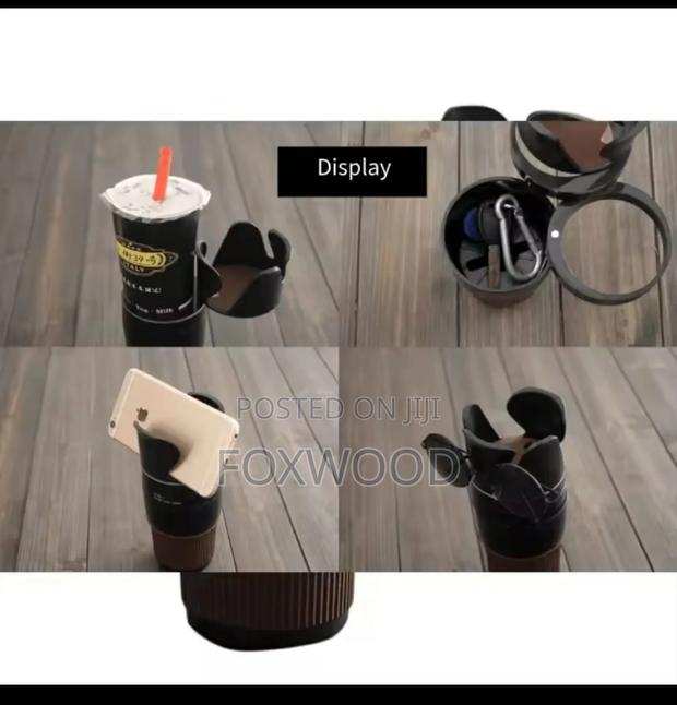 Adjustable 5-1 Multifunction Rotating Car Cup Holder. - thumbnail 6