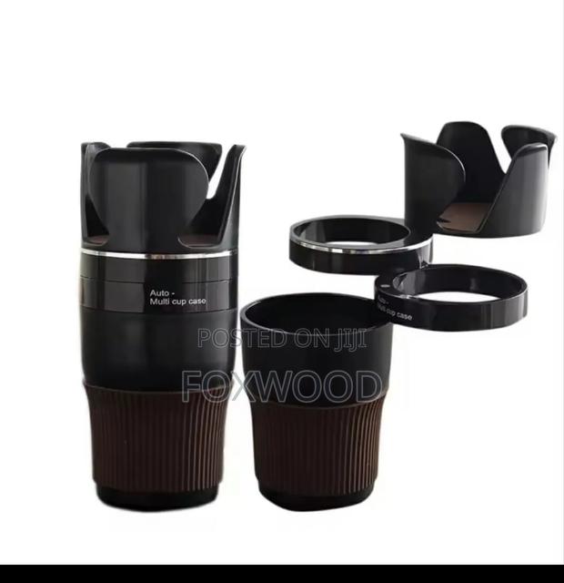 Adjustable 5-1 Multifunction Rotating Car Cup Holder. - thumbnail 3