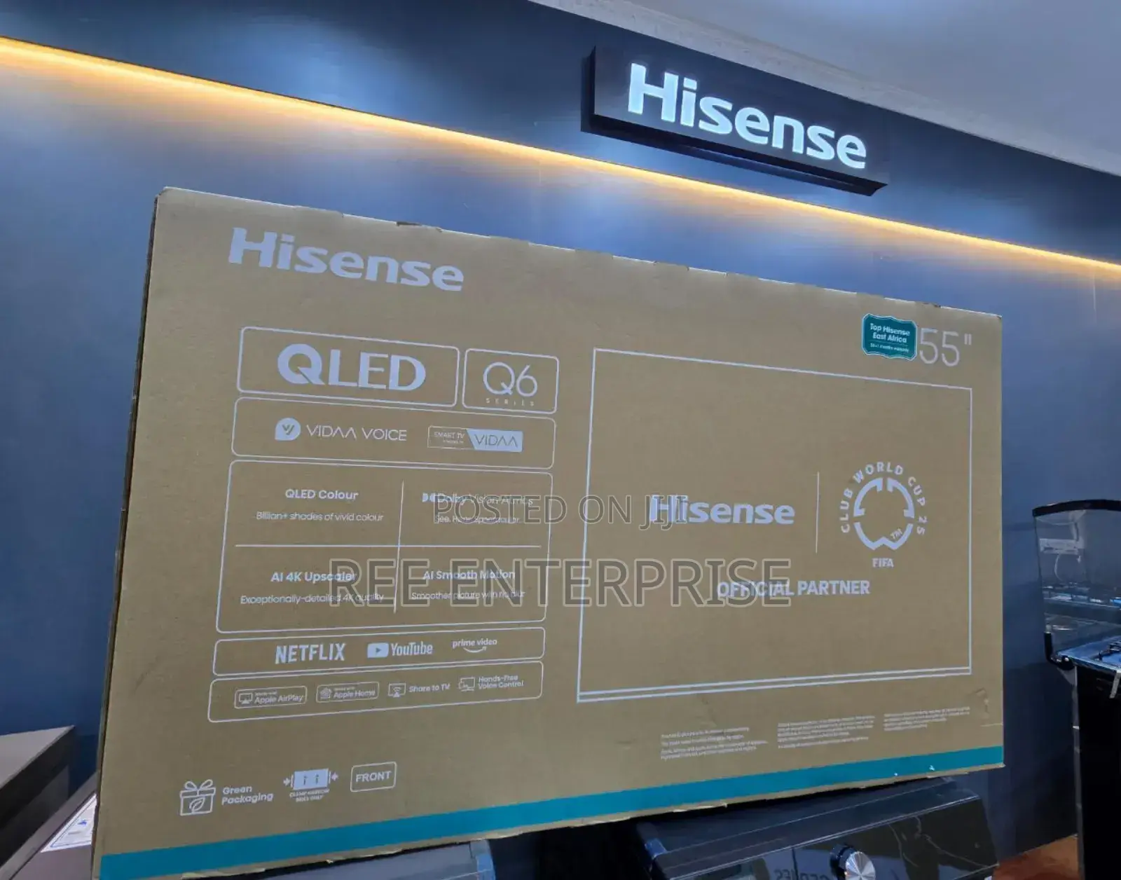 New in Hisense 55" Smart Qled Q6 Series