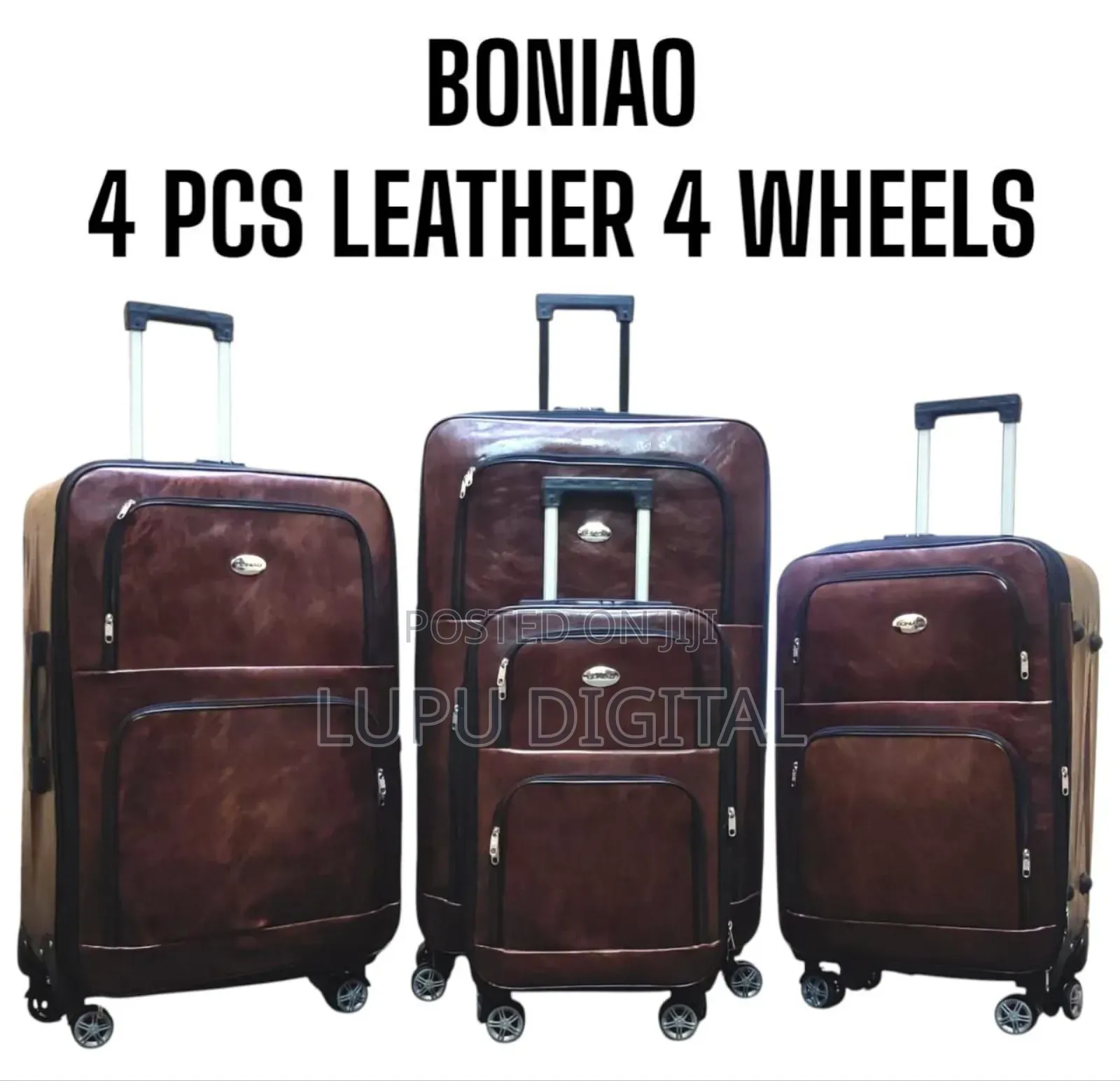 Boniao 4 Wheel 4 Piece Suitcases