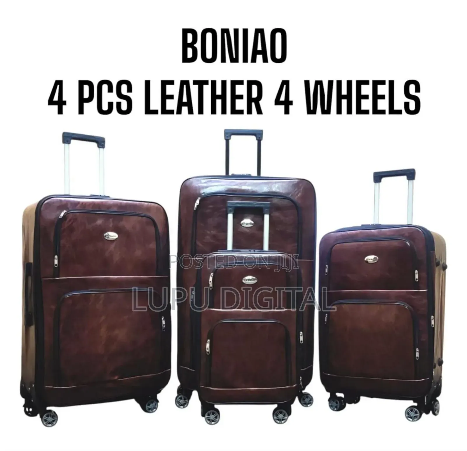 Boniao 4 Wheel 4 Piece Suitcases