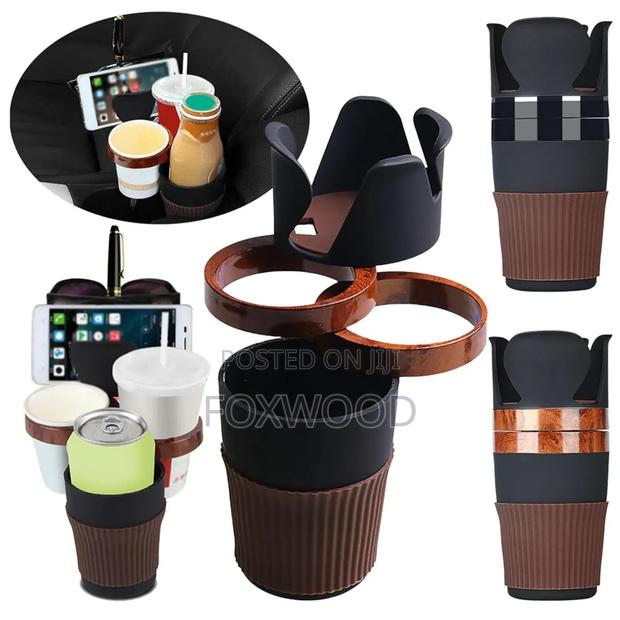 Adjustable 5-1 Multifunction Rotating Car Cup Holder. - thumbnail 5