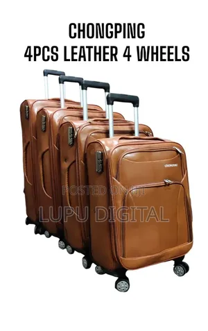 Chongping Leather 4 Piece Suitcases