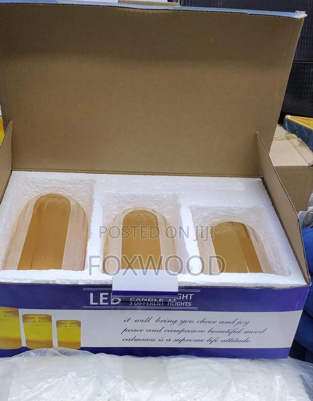 3 in 1 Advanced Glass Led Decor Lighting Candle - thumbnail 7