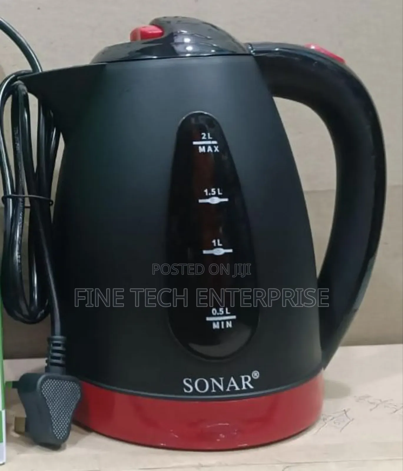 2.0 Litresx Sonar Plastic Kettle
