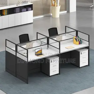 Office Desk; 4way Modern Workstation