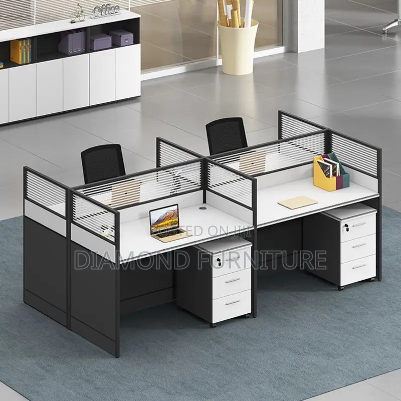 Office Desk; 4way Modern Workstation