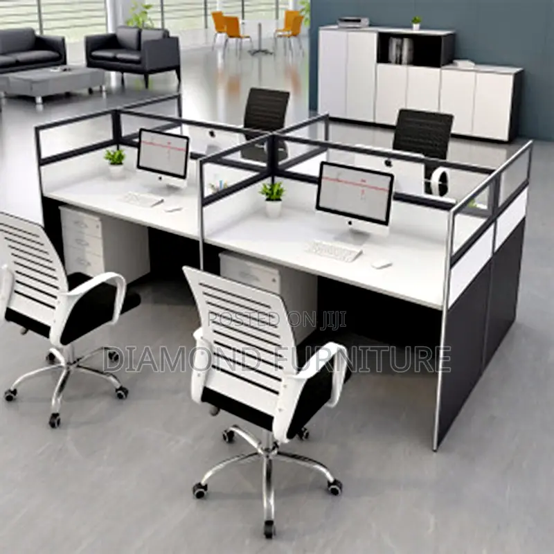 Office Desk; 4way Modern Workstation