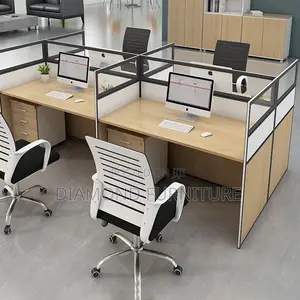 Office Desk; 4way Modern Workstation