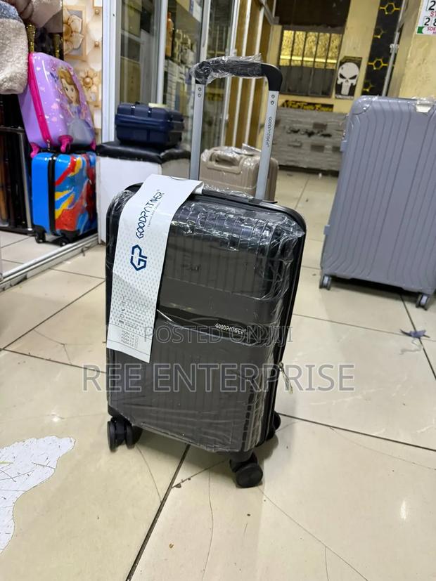 Black Small Size Rubber Suitcase 
Height 48cm