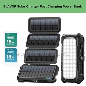 Blavor High Quality Solar Charger Fast Charging Power Bank for Gadgets
