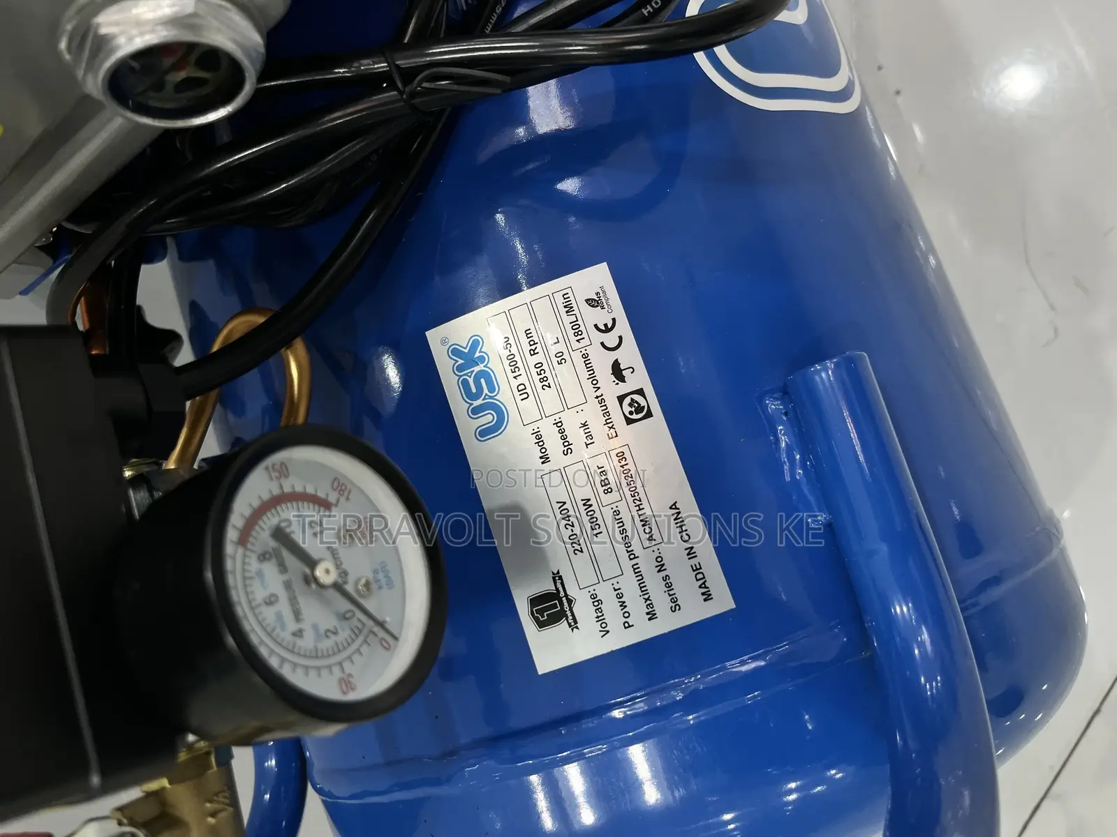 Usk 1500w 50 Litre Air Compressor