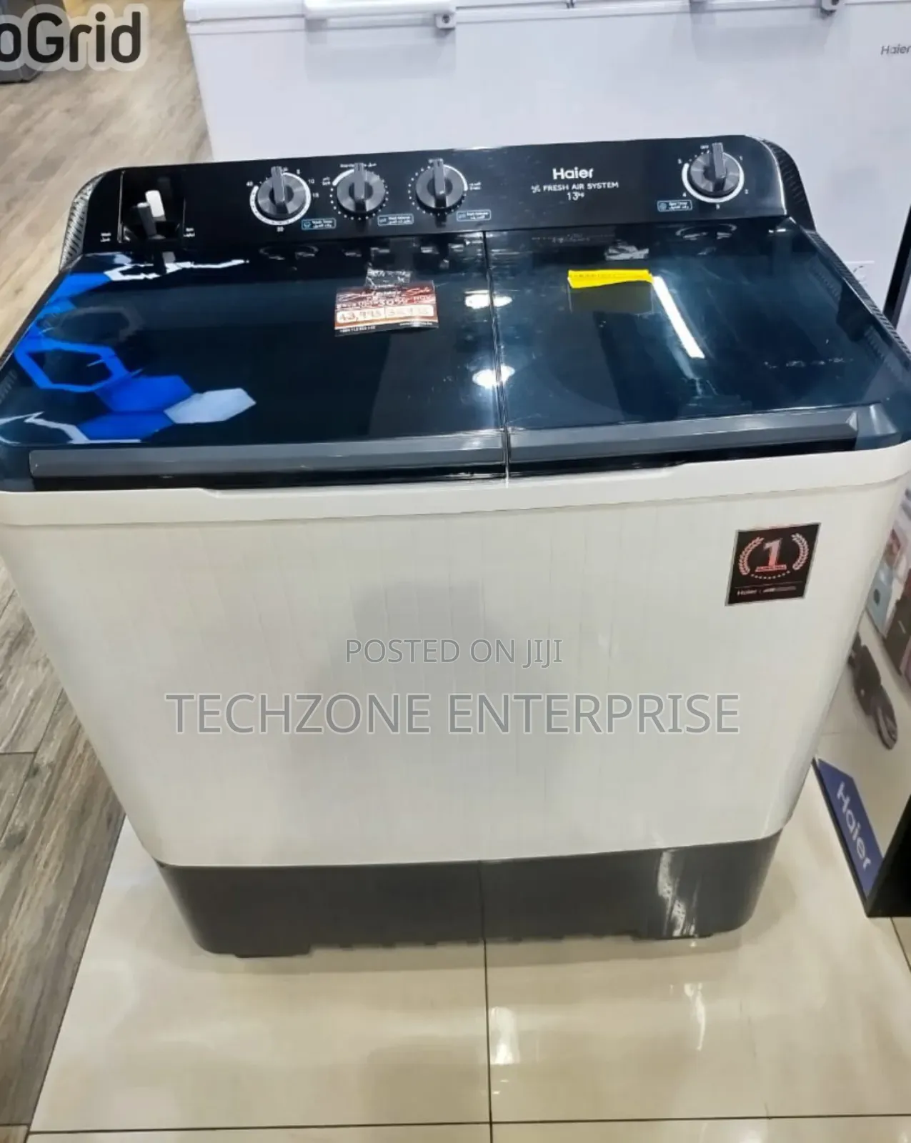 Haier 13kgs Semi Auto Washing Machine Twin Tub (Htw130-M1217) 