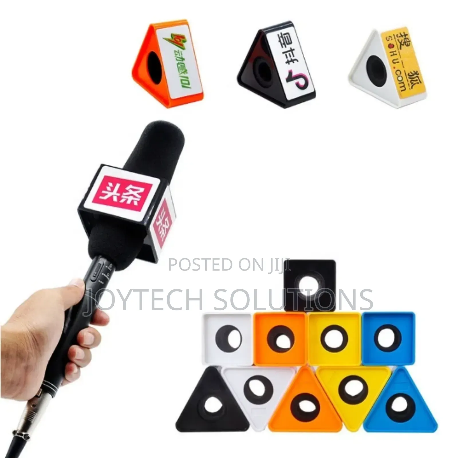 Conference, Interview, Square Microphone Flags