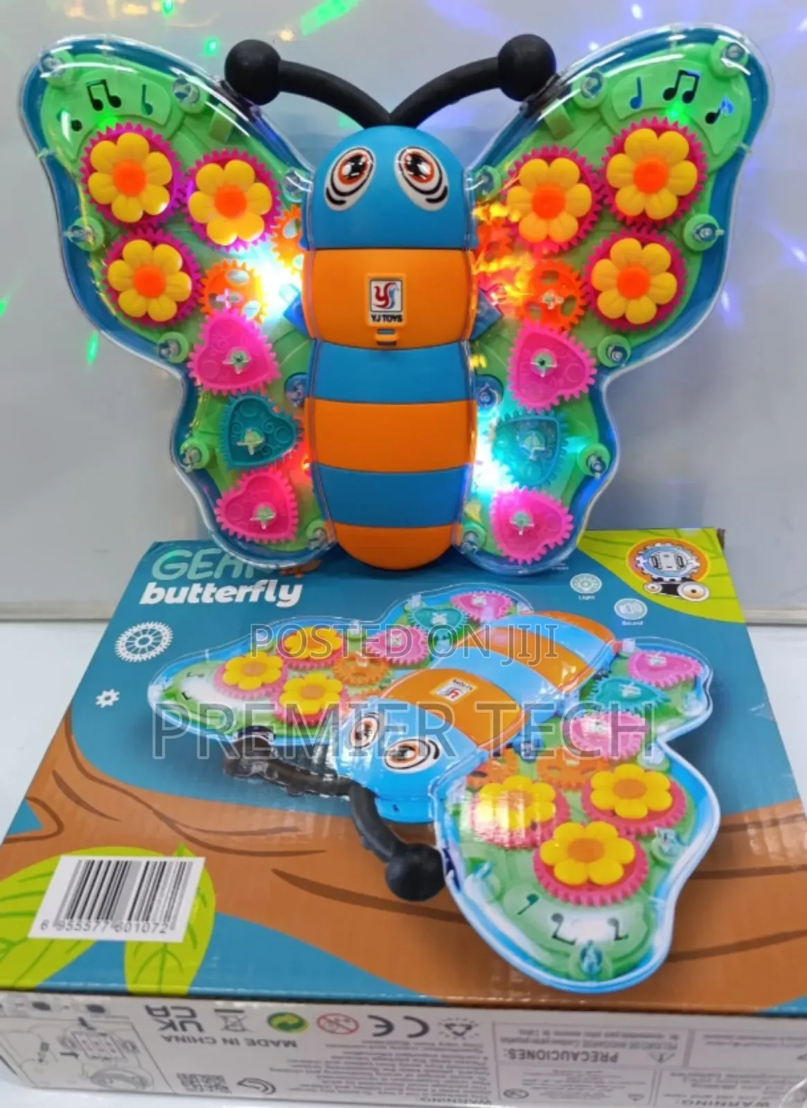 Battery Operated Gear Butterfly Toy Car