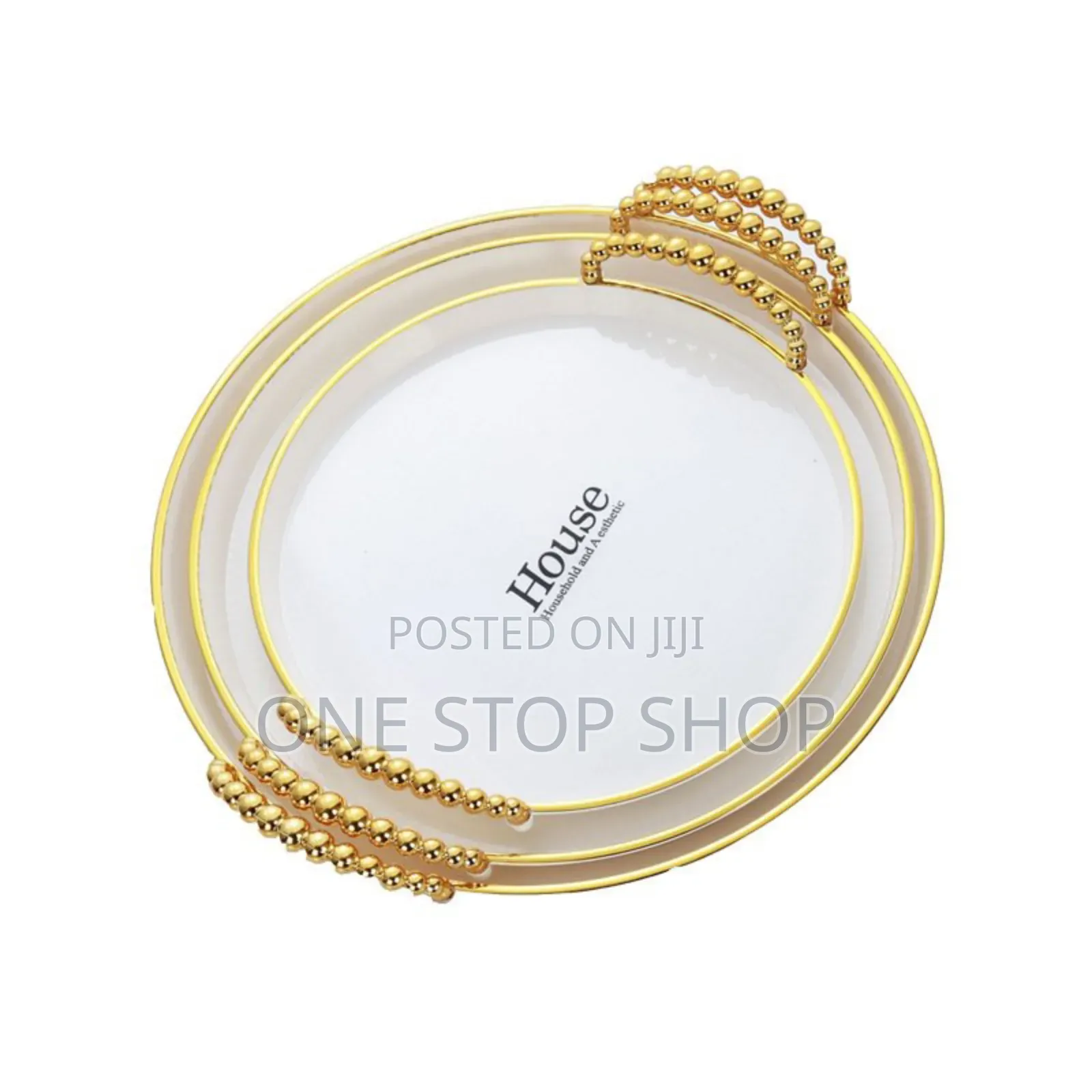 3pc Round Generic Acrylic Breakfast Trays