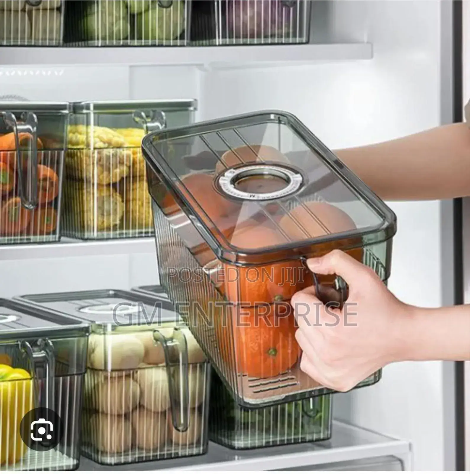Acrylic Food Fridge Container Organizer*