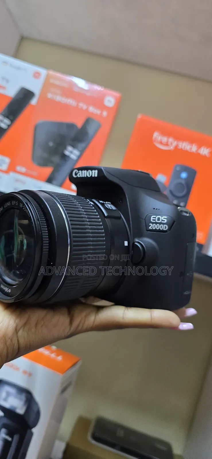 Canon 2000d With Kit Lense 18-55mm Original Battery and Charger