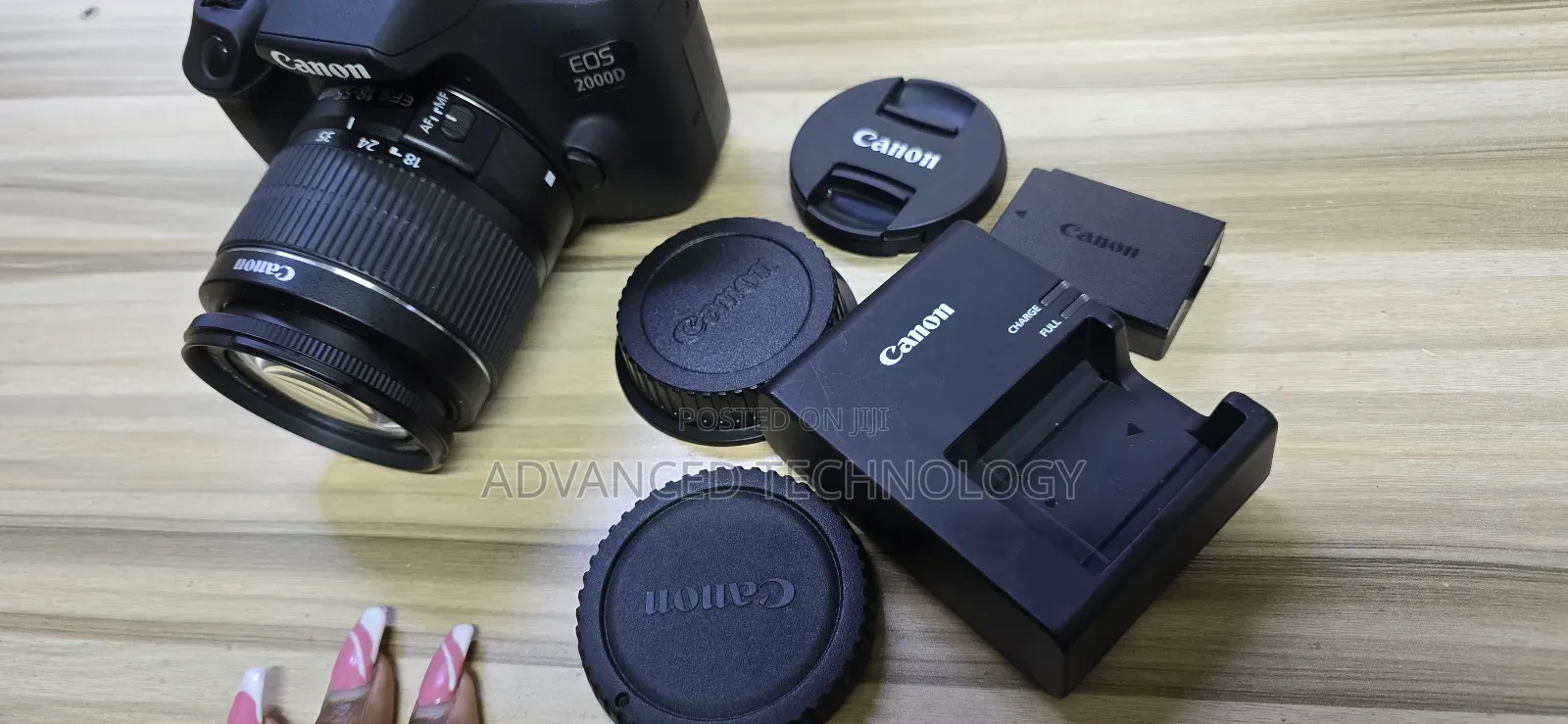 Canon 2000d With Kit Lense 18-55mm Original Battery and Charger