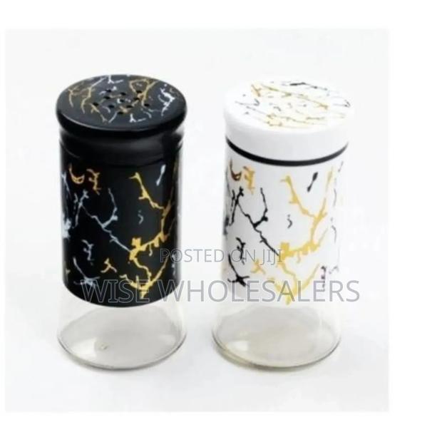 Unique And Classy Glass Marble Coated Salt Shakers√°°°
