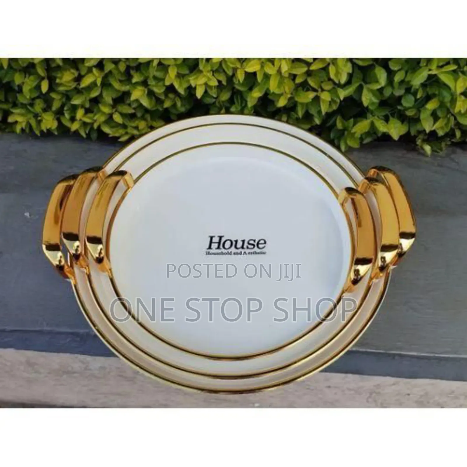 3in1 Round Acrylic Serving Dining Tray